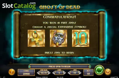 Скрин6. Ghost of Dead слот