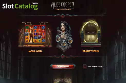 Скрин2. Alice Cooper and the Tome of Madness слот