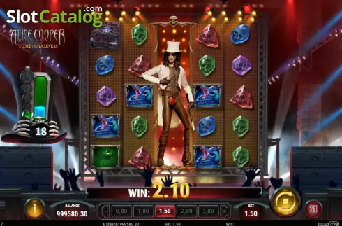 Скрин7. Alice Cooper and the Tome of Madness слот