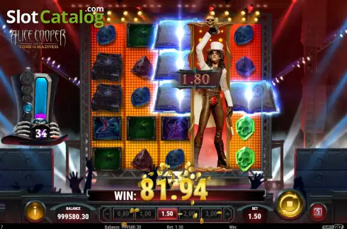 Скрин8. Alice Cooper and the Tome of Madness слот