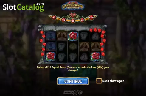 Скрин2. 15 Crystal Roses A Tale of Love слот