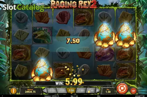 Скрин5. Raging Rex 2 слот