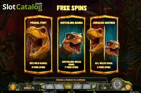 Скрин7. Raging Rex 2 слот