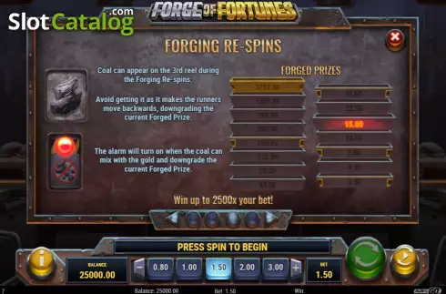 Скрин9. Forge of Fortunes слот