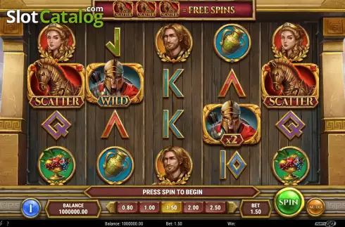 Скрин3. Gates of Troy слот