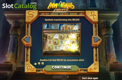 Скрин2. Immortails of Egypt слот