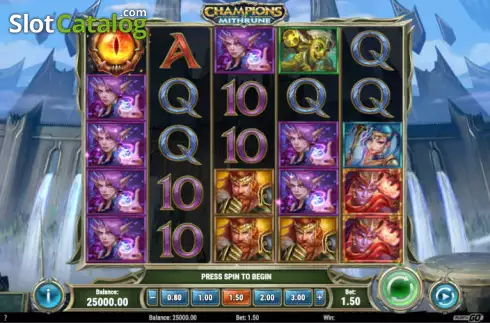 Скрин2. Champions of Mithrune слот