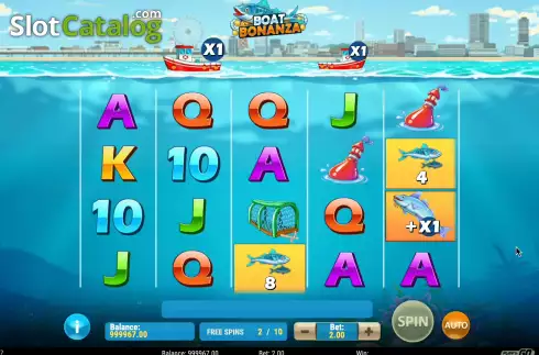 Скрин7. Boat Bonanza слот