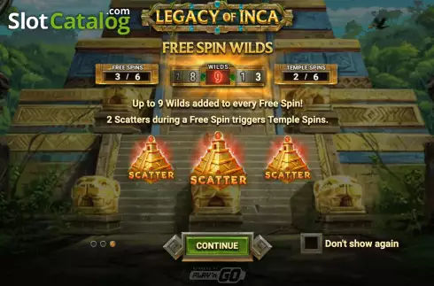 Скрин2. Legacy of Inca слот