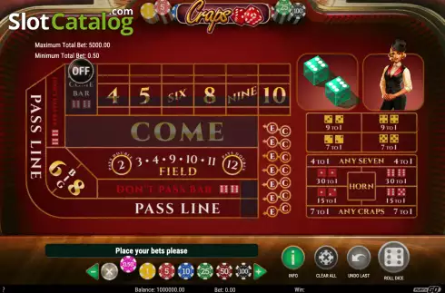 Скрин7. Craps (Play'n Go) слот