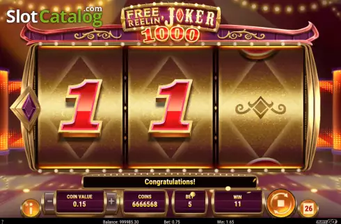Скрин6. Free Reelin Joker 1000 слот