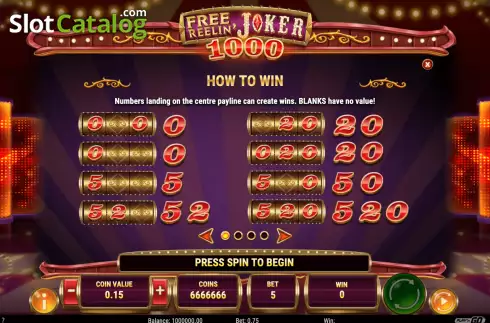 Скрин9. Free Reelin Joker 1000 слот