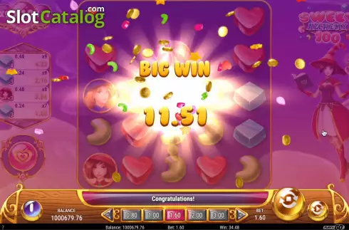 Скрин8. Sweet Alchemy 100 слот