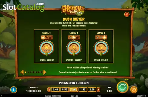 Скрин9. Honey Rush 100 слот