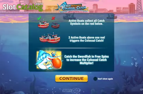 Скрин2. Boat Bonanza Colossal Catch слот