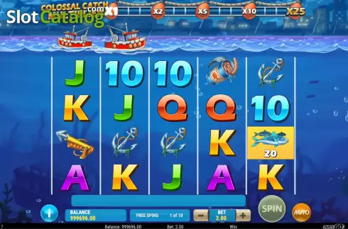 Скрин7. Boat Bonanza Colossal Catch слот