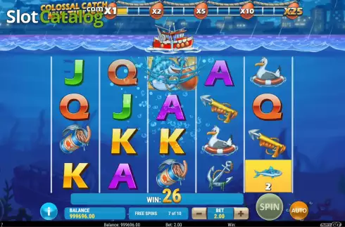 Скрин9. Boat Bonanza Colossal Catch слот