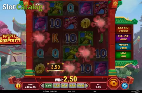 Скрин3. Temple of Prosperity слот