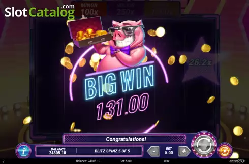 Скрин9. Piggy Blitz слот