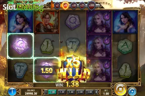 Скрин4. Return of The Green Knight слот