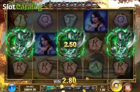Скрин7. Return of The Green Knight слот