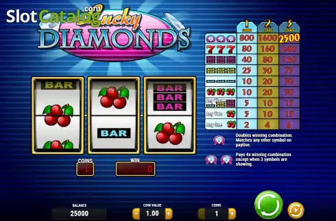 Скрин3. Lucky Diamonds слот
