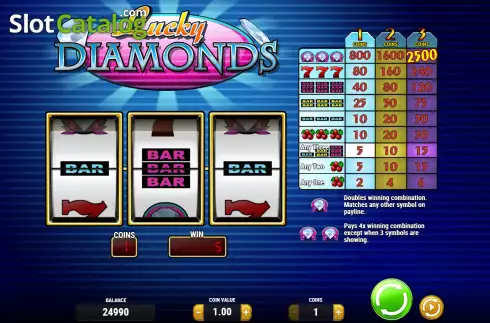 Скрин5. Lucky Diamonds слот