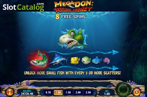 Скрин8. Mega Don Feeding Frenzy слот