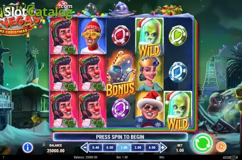 Скрин2. Invading Vegas Las Christmas слот