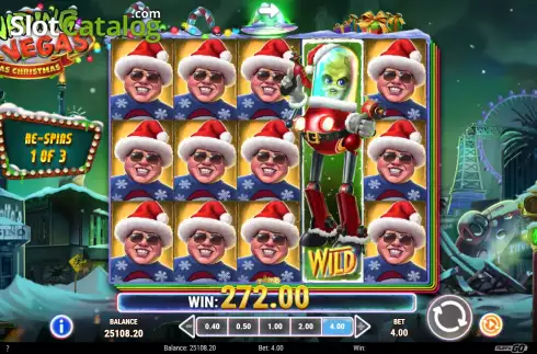 Скрин7. Invading Vegas Las Christmas слот
