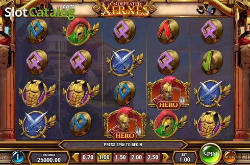 Скрин3. Undefeated Xerxes слот