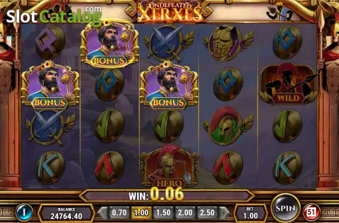 Скрин8. Undefeated Xerxes слот