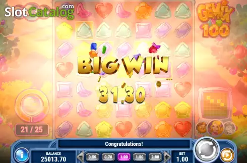 Скрин9. Gemix 100 слот