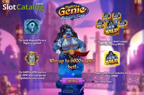 Скрин2. Mystery Genie Fortunes of the Lamp слот