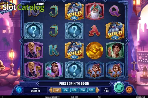 Скрин3. Mystery Genie Fortunes of the Lamp слот