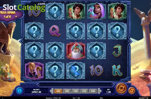 Скрин9. Mystery Genie Fortunes of the Lamp слот