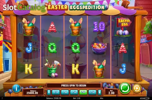 Скрин2. Easter Eggspedition слот