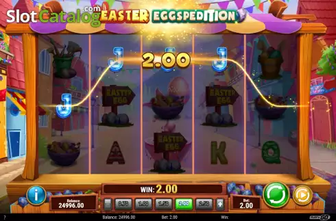 Скрин3. Easter Eggspedition слот