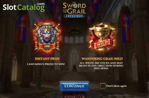 Скрин2. The Sword and the Grail Excalibur слот