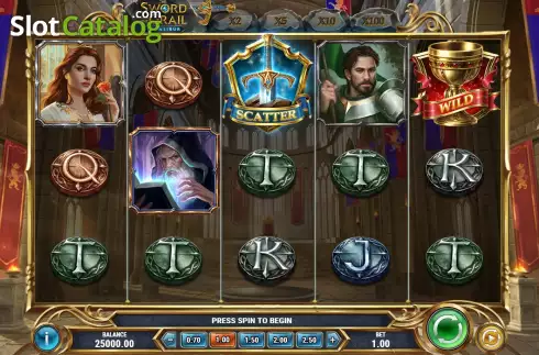 Скрин3. The Sword and the Grail Excalibur слот