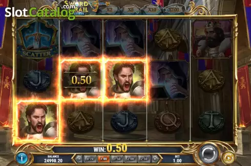 Скрин5. The Sword and the Grail Excalibur слот