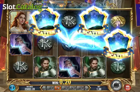 Скрин6. The Sword and the Grail Excalibur слот
