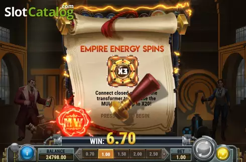 Скрин7. Spark of Genius слот
