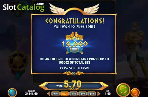 Скрин6. Rise of Olympus Origins слот
