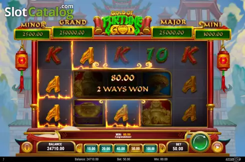 Скрин3. Gold of Fortune God слот