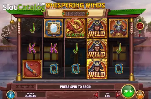 Скрин3. Whispering Winds слот