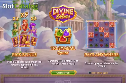 Скрин2. Divine Divas слот