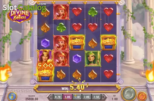 Скрин6. Divine Divas слот