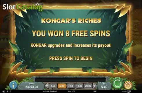 Скрин8. Treasures of Kongar слот