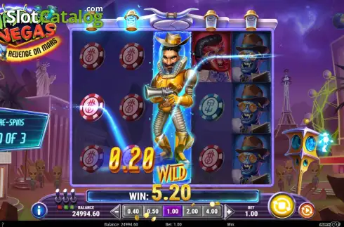 Скрин3. Invading Vegas Revenge on Mars слот